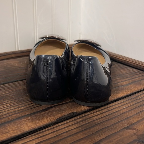 Michael Kors Black and Cream Cap-Toe Flats - Picture 5 of 8